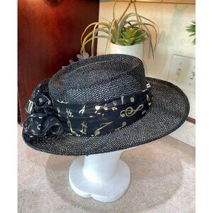 Vintage Dijon Collection Ladies Kentucky Derby Musical Note Hat